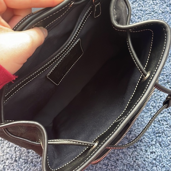 Coach Backpack Black Vintage Bag - Picture 7 of 9